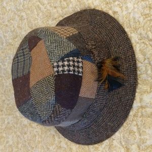 Hanna Hats Ireland L Walking Hat patchwork tweed